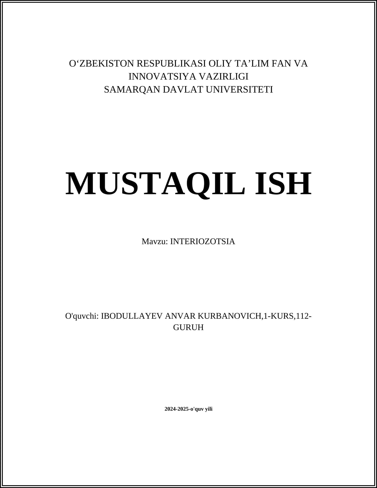 INTERIOZOTSIA