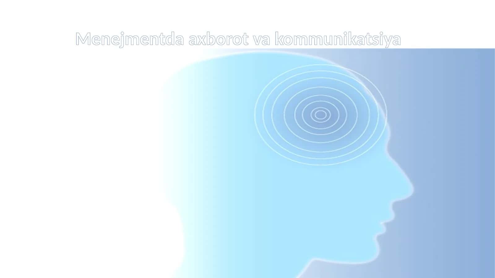 Menejmentda axborot va kommunikatsiya