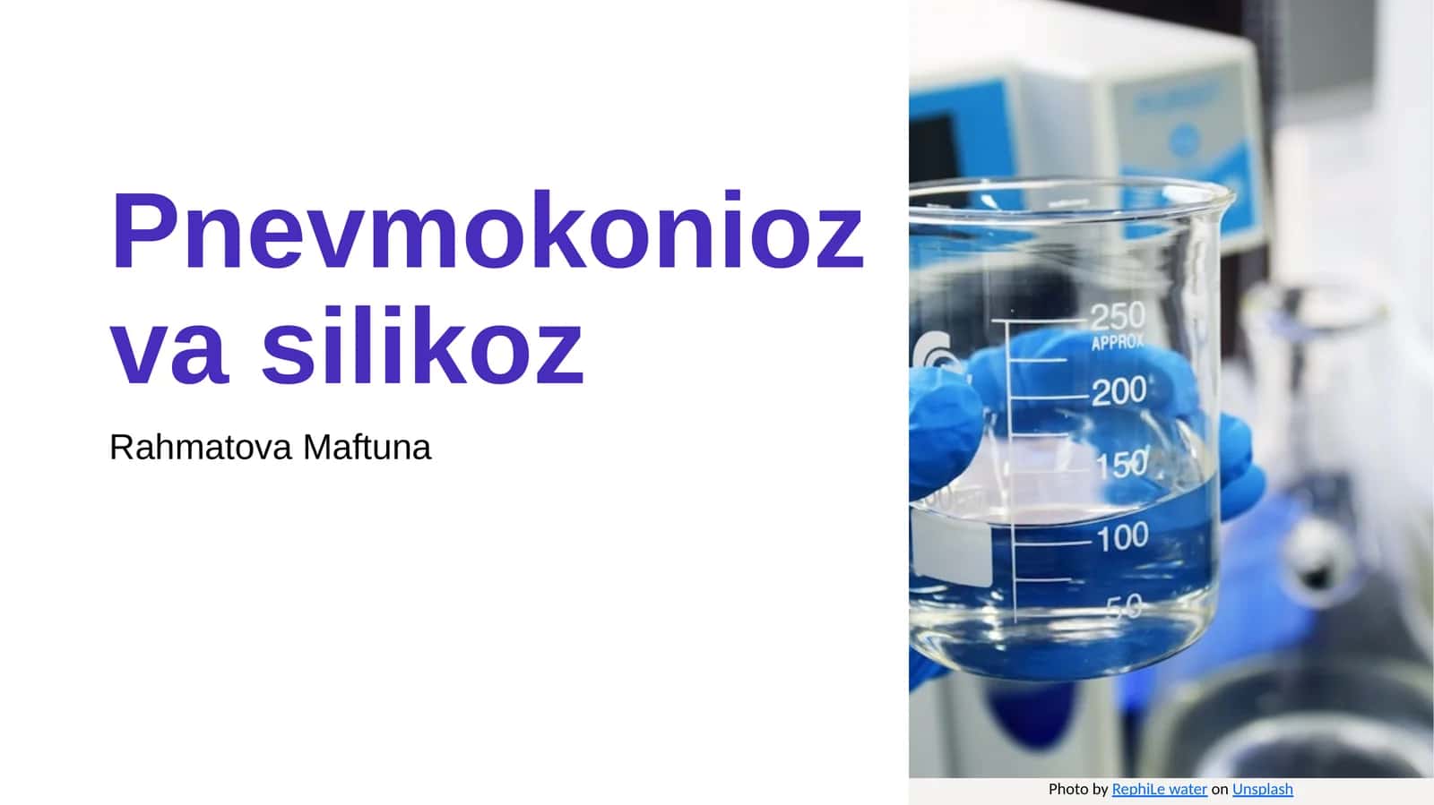Pnevmokonioz va silikoz