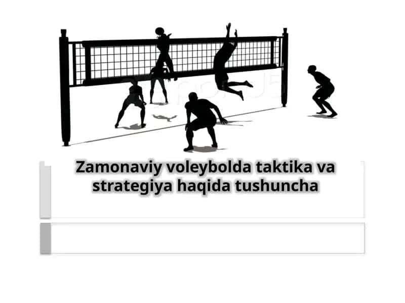 Zamonaviy voleybolda taktika va strategiya haqida tushuncha