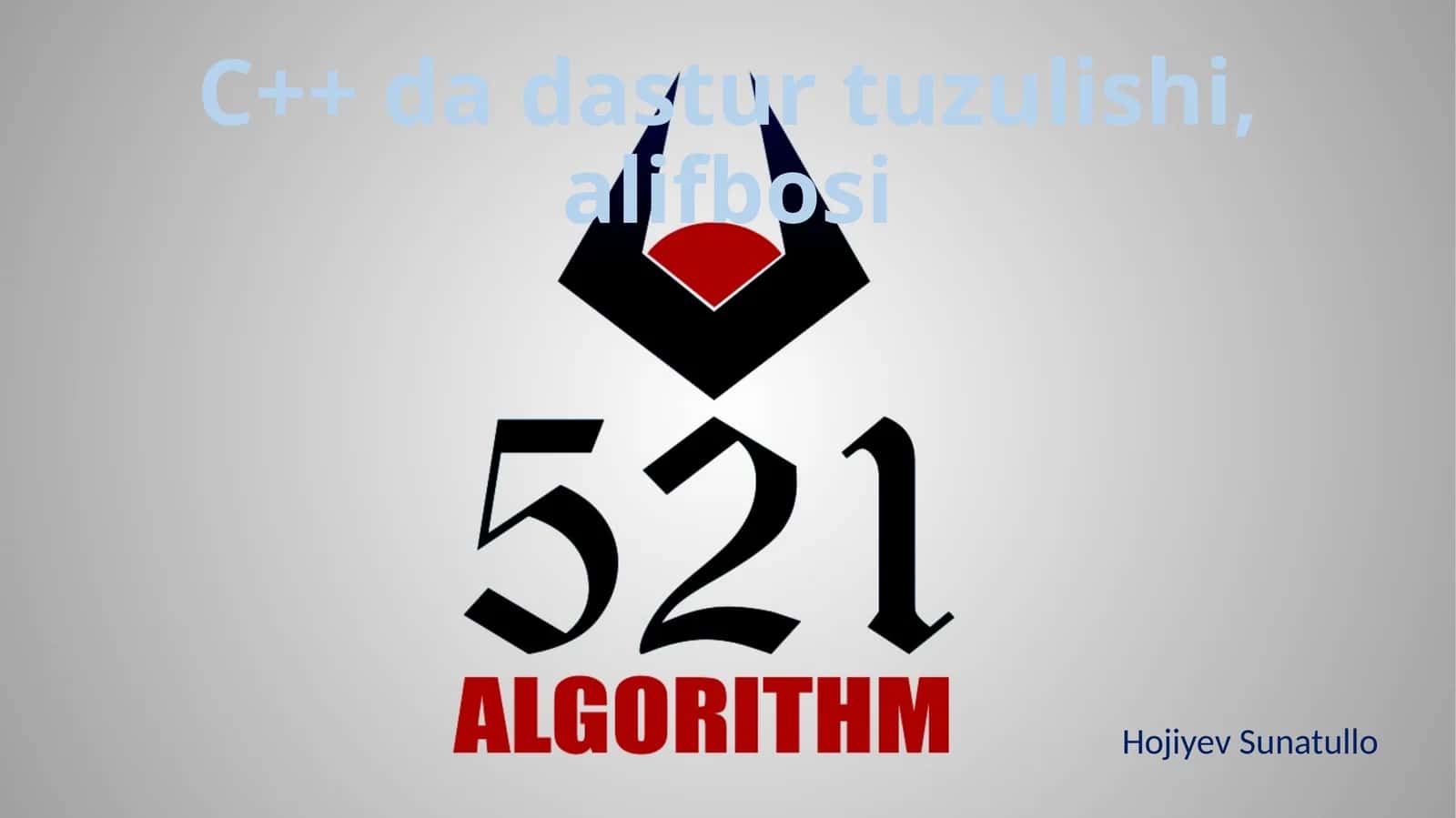 C++ dadasturtuzulishi
