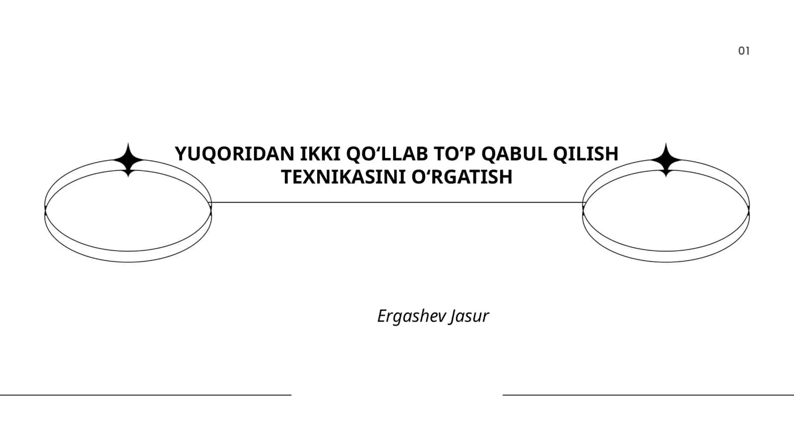 Yuqoridan ikki qo‘llab to‘p qabul qilish texnikasi asoslari