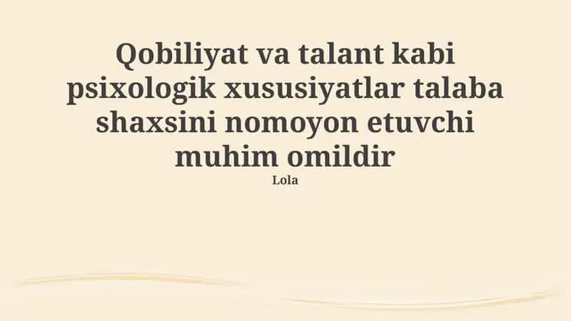 Talant va qobiliyat: Ta'riflar, nazariyalar va turlari