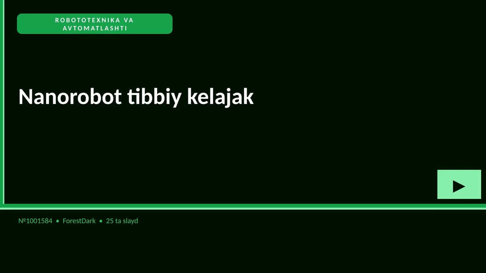 Nanorobot tibbiy kelajak