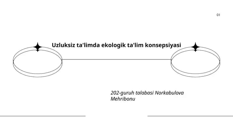 Uzluksiz ta'limda ekologik ta'lim konsepsiyasi