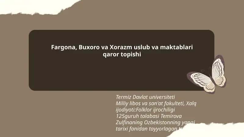 O'zbekistonning yangi tarixi