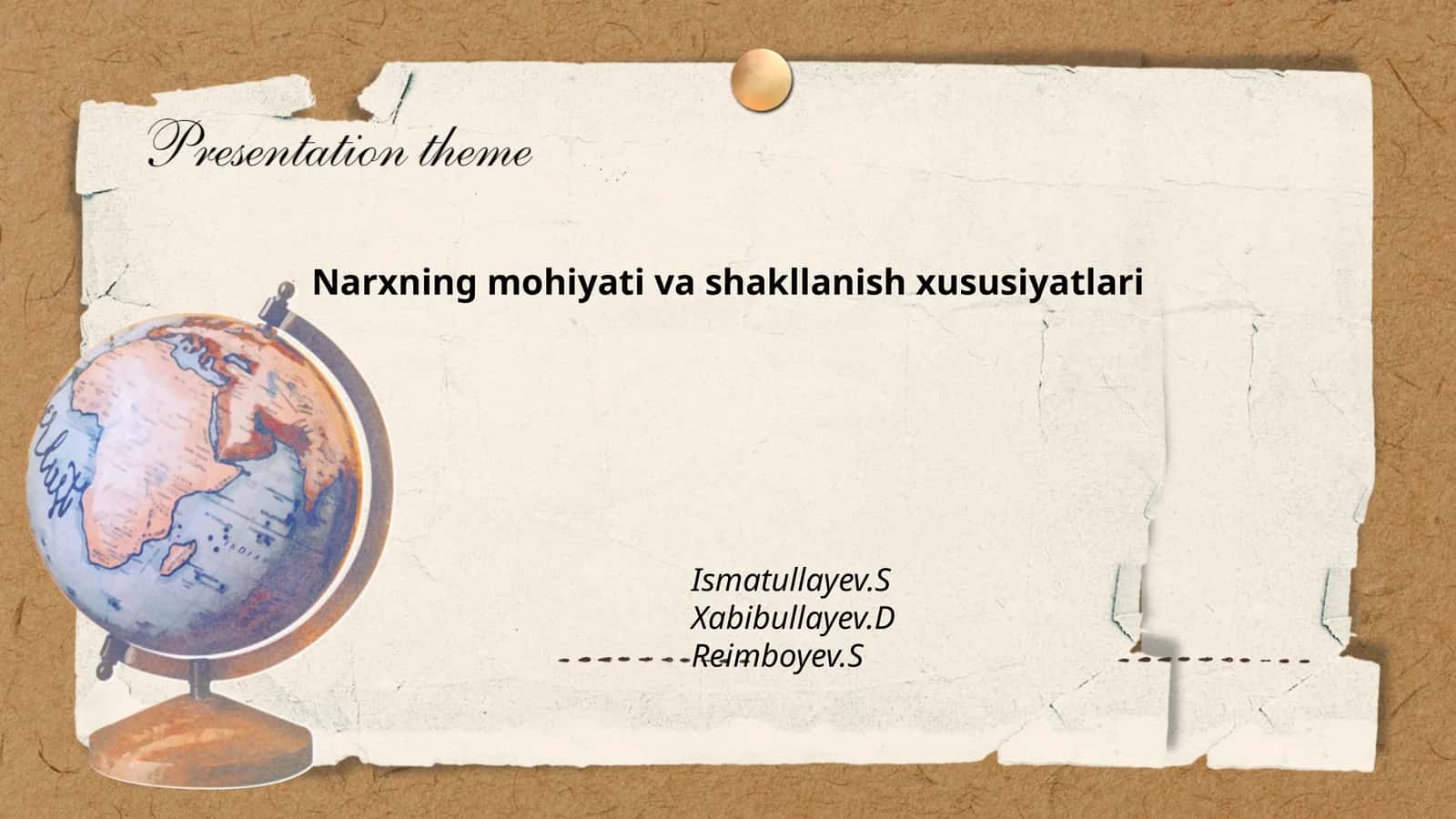 Narxning mohiyati va shakllanish xususiyatlari