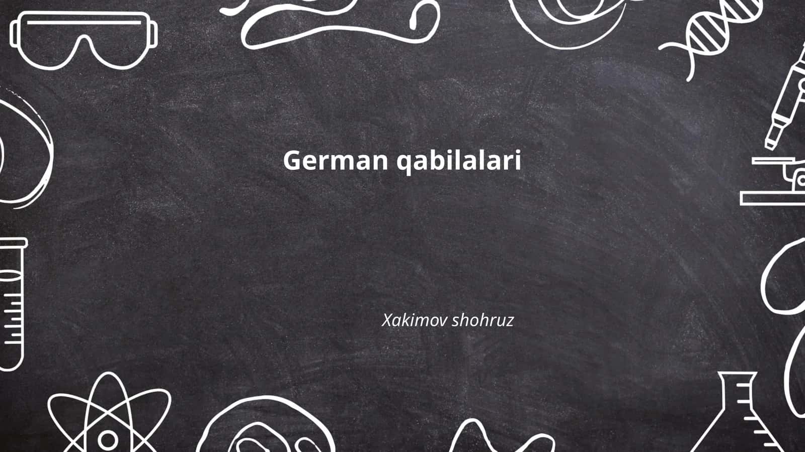 German qabilalari