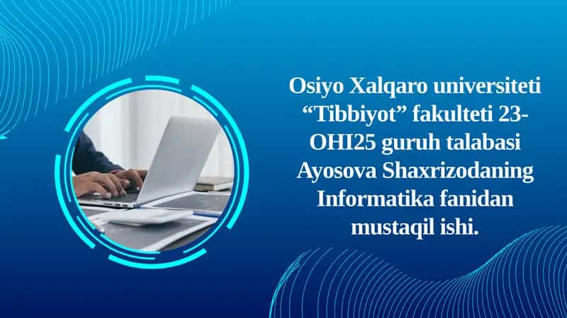 Word matn taxrirlagichida turli xil blankalar yaratish (ariza, kasallik kartasi, analizlar blankasi va h.k.)
