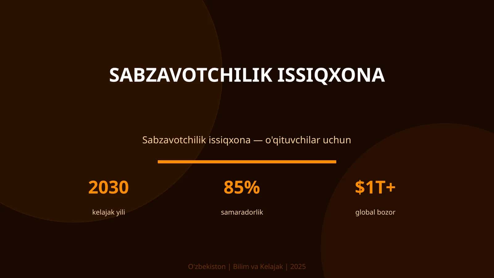 Sabzavotchilik Issiqxona