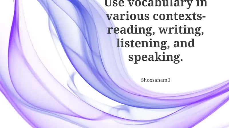 Mastering Written Expression Through Vocabulary