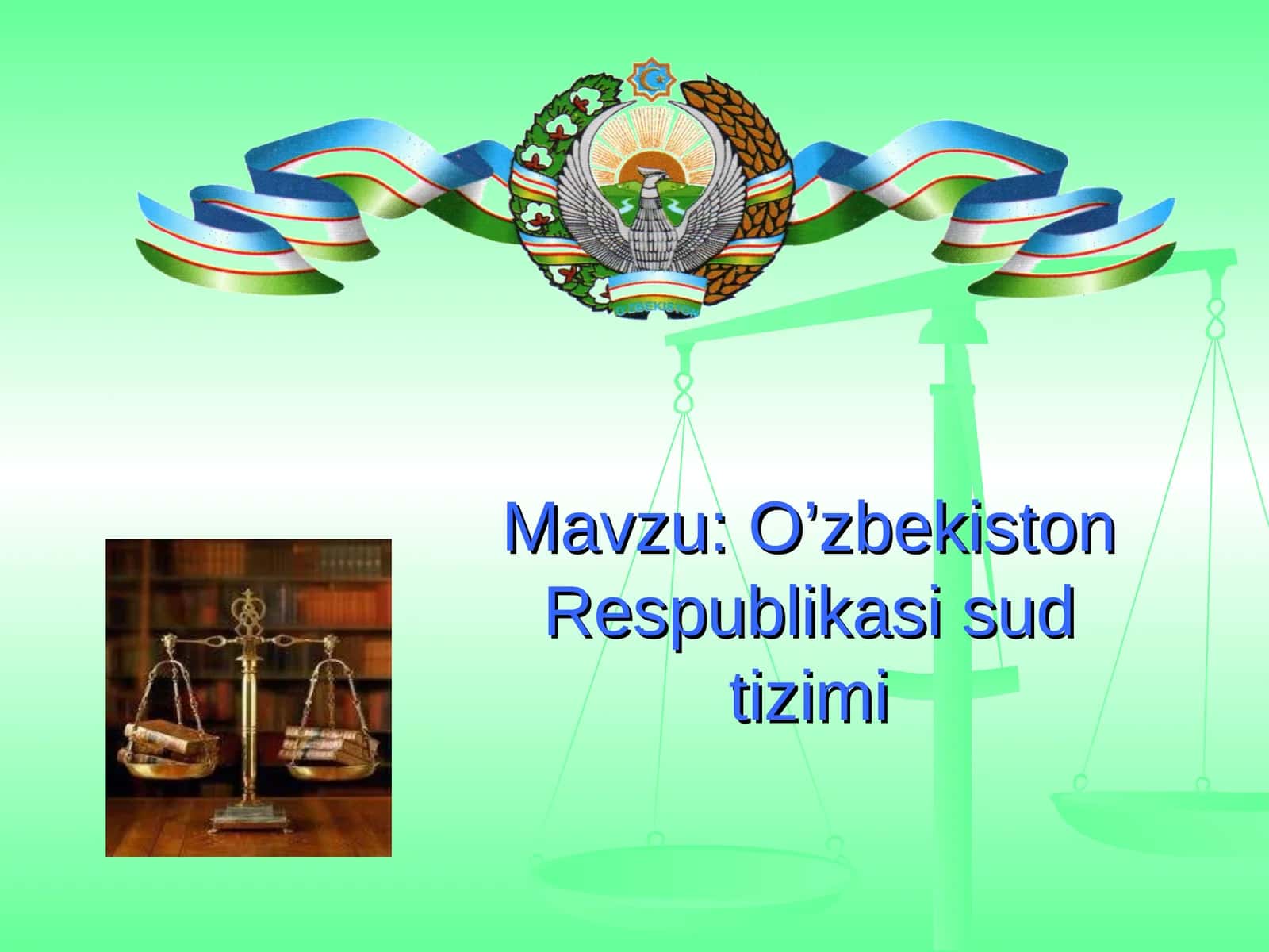 O’zbekiston Respublikasi sud tizimi