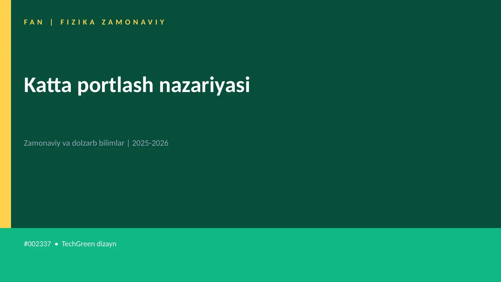Katta portlash nazariyasi