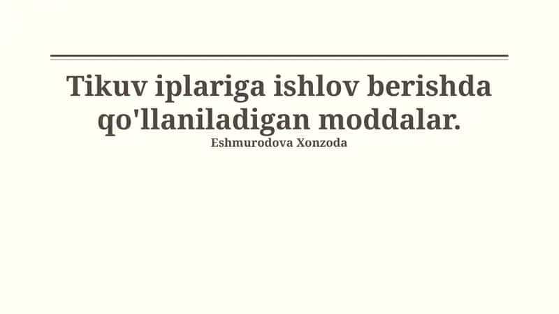 Bo'yoqlar va rang berish vositalari