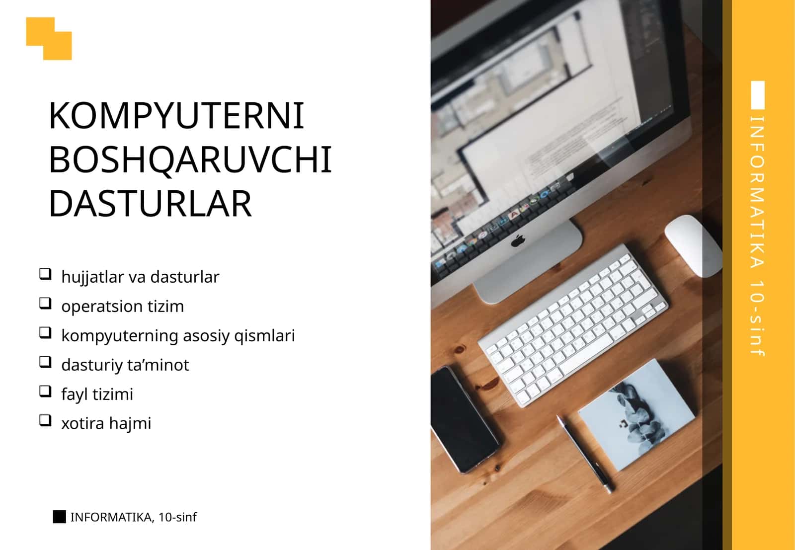 KOMPYUTERNI BOSHQARUVCHI DASTURLAR