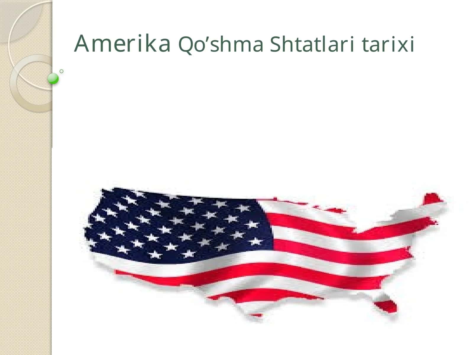Amerika Qo’shma Shtatlari tarixi