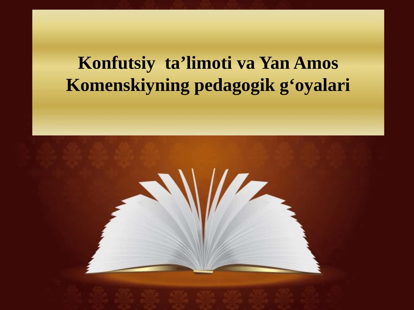Yangi Renessans pedagogikasi. Yan Amos Komenskiyning pedagogik tizimi