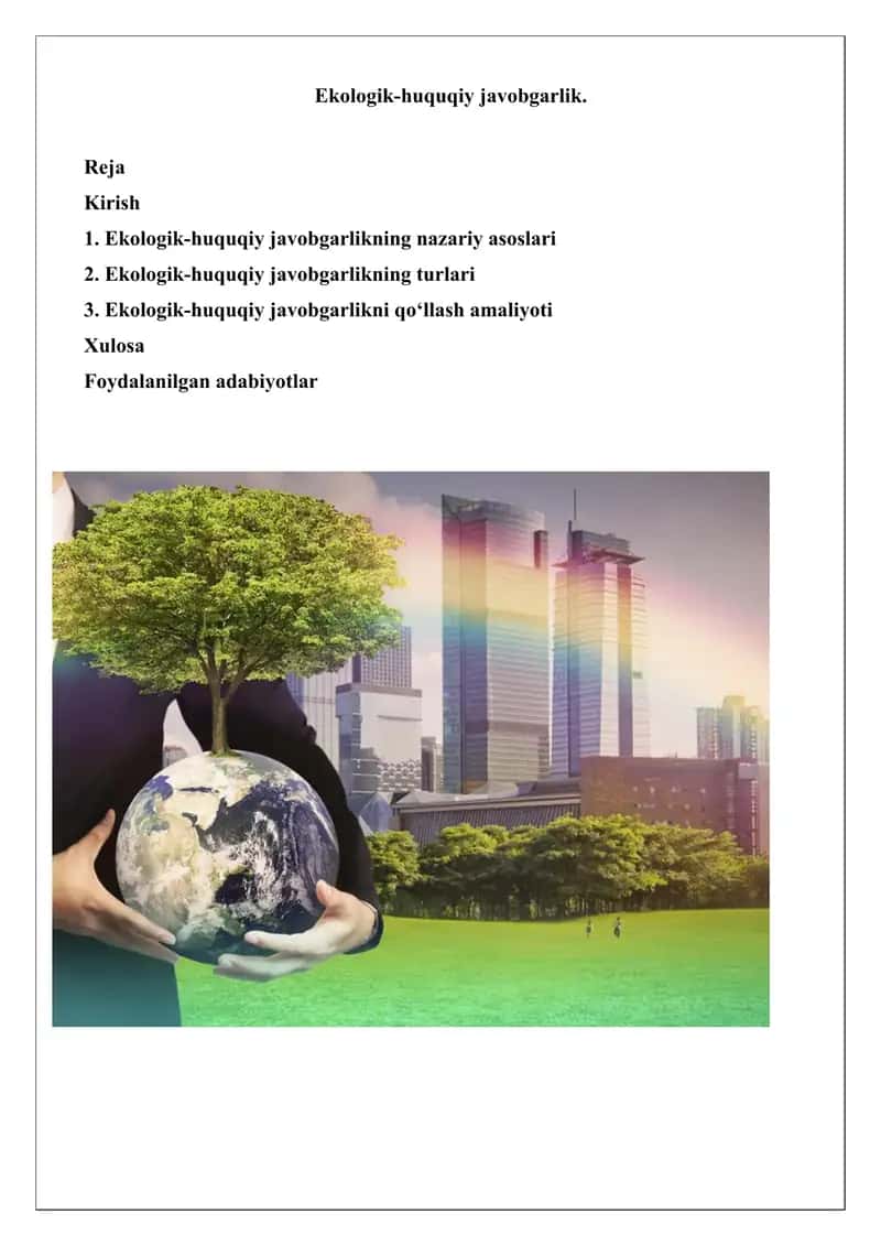 Ekologik-huquqiy javobgarlik
