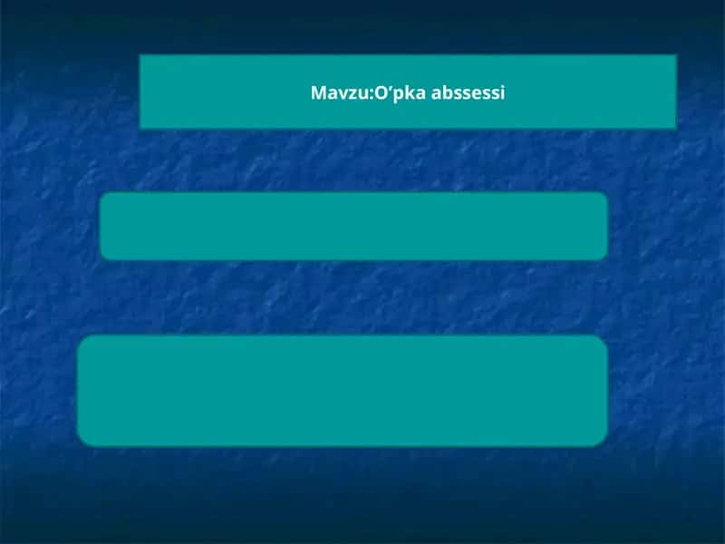 o'pka absessi