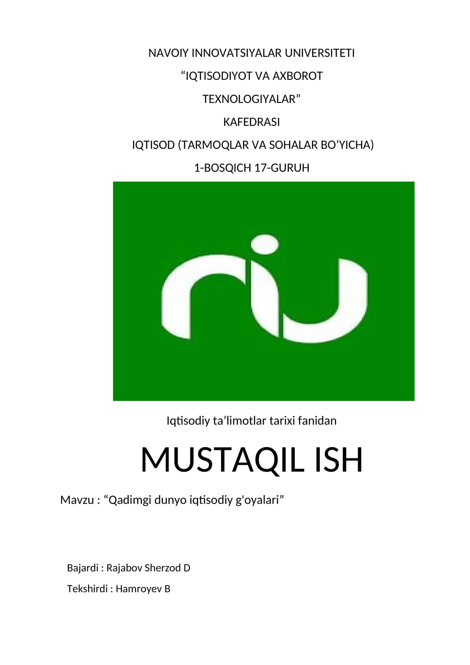 Qadimgi dunyo iqtisodiy g'oyalari