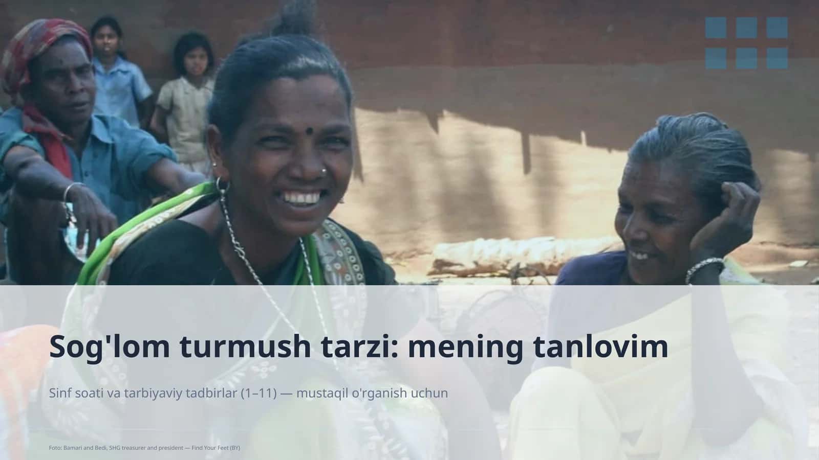 Sog'lom turmush tarzi: mening tanlovim