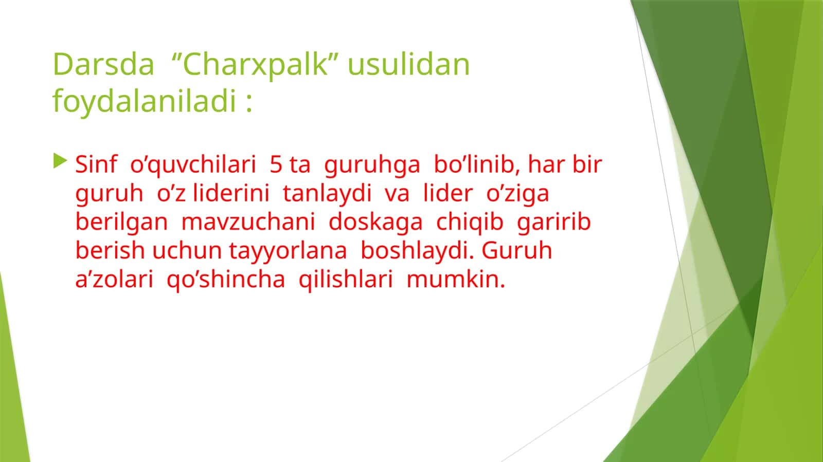 Charxpalk Usuli