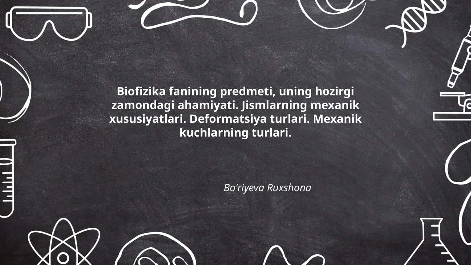 Bo'riyeva Ruxshona