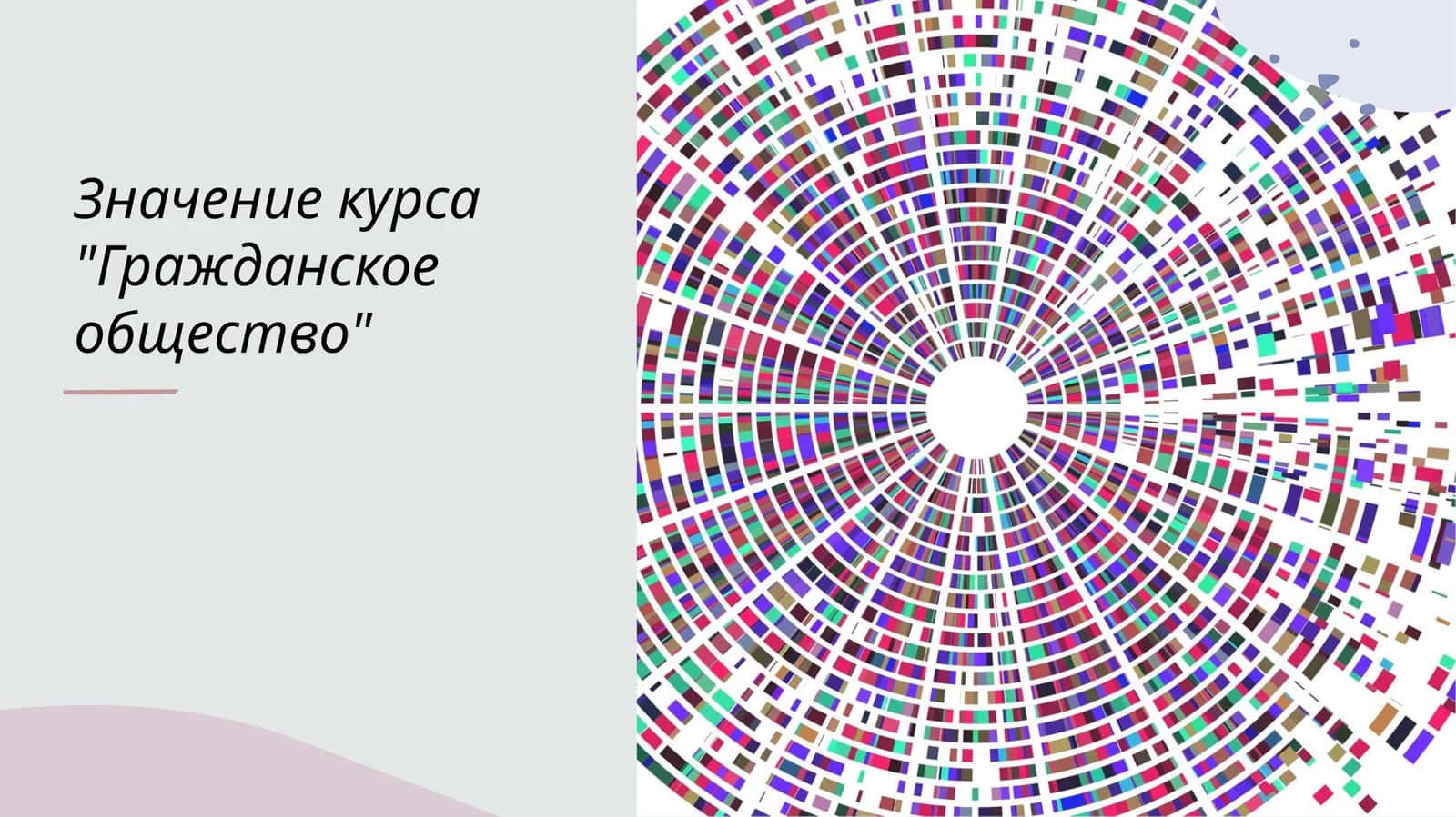 Значение курса Гражданское общество