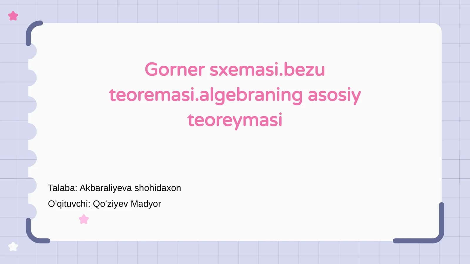 Gorner sxemasi
