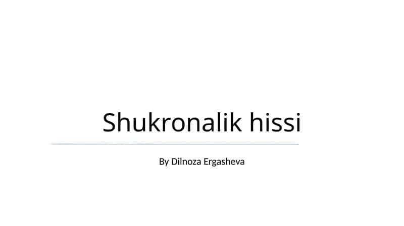 Shukronalik hissi