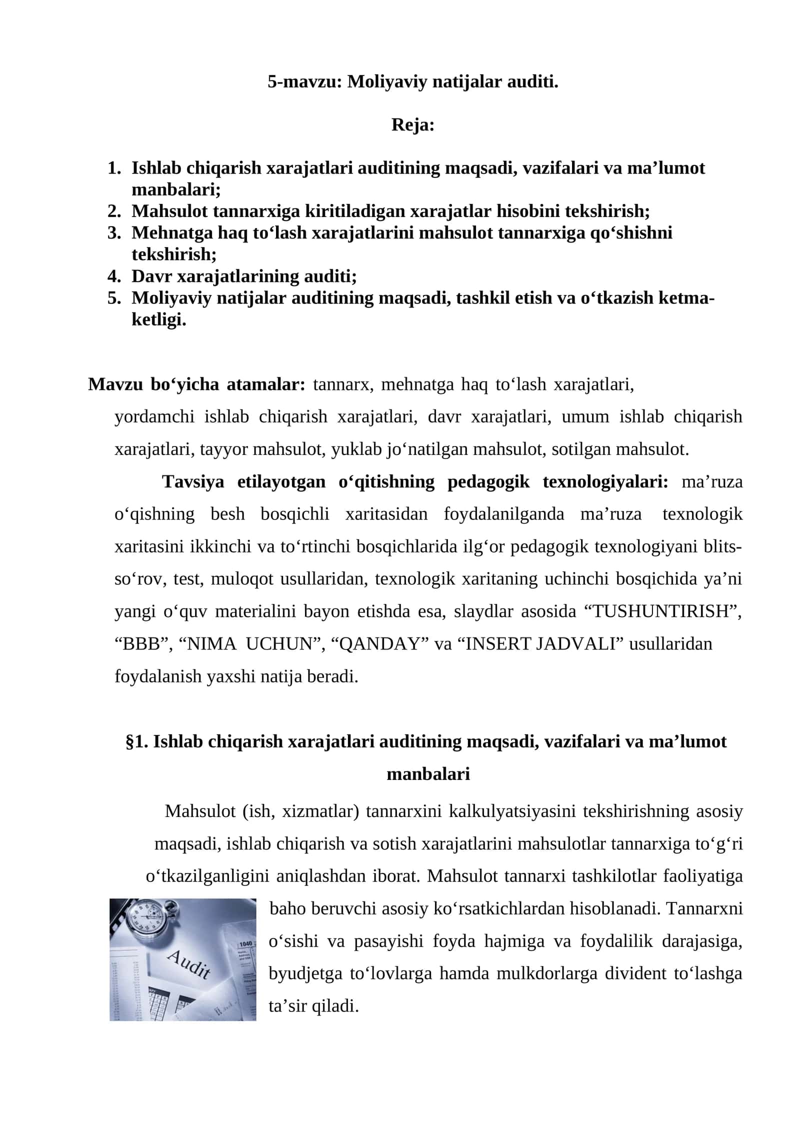 Moliyaviy natijalar auditi