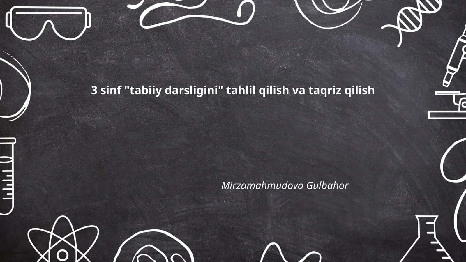 Botanika bo'limining tahlili