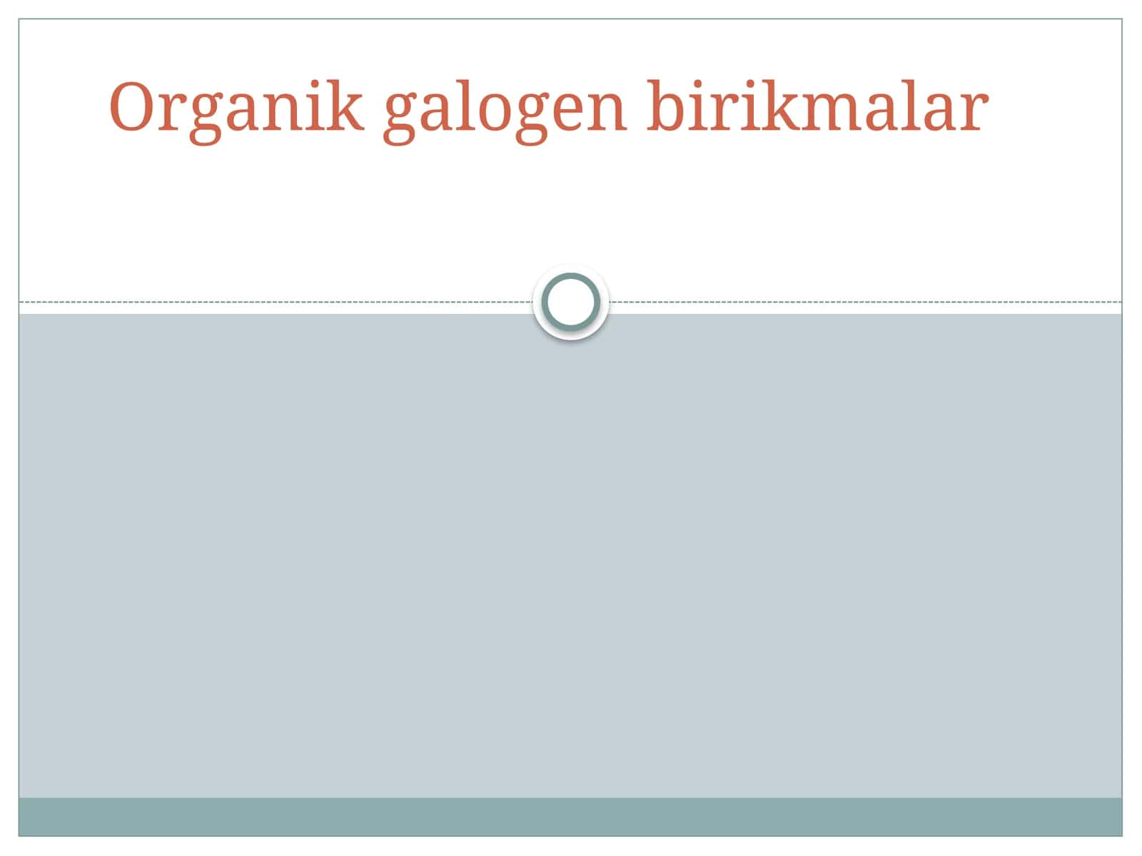 Organik galogen birikmalar