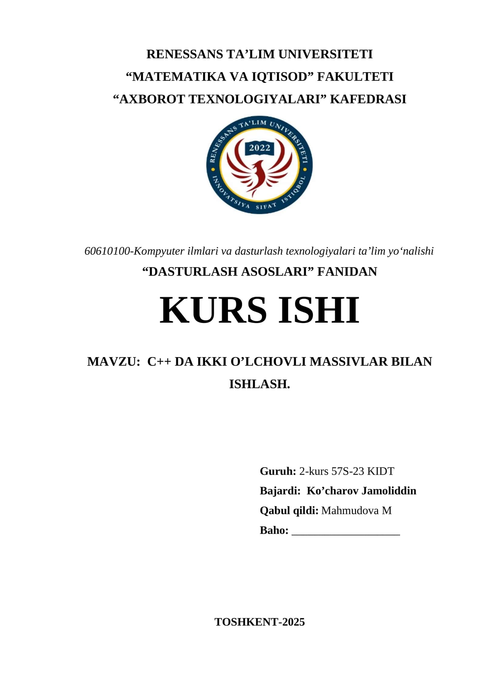 Inson resurslarini (Human Resource) boshqarish tizimi