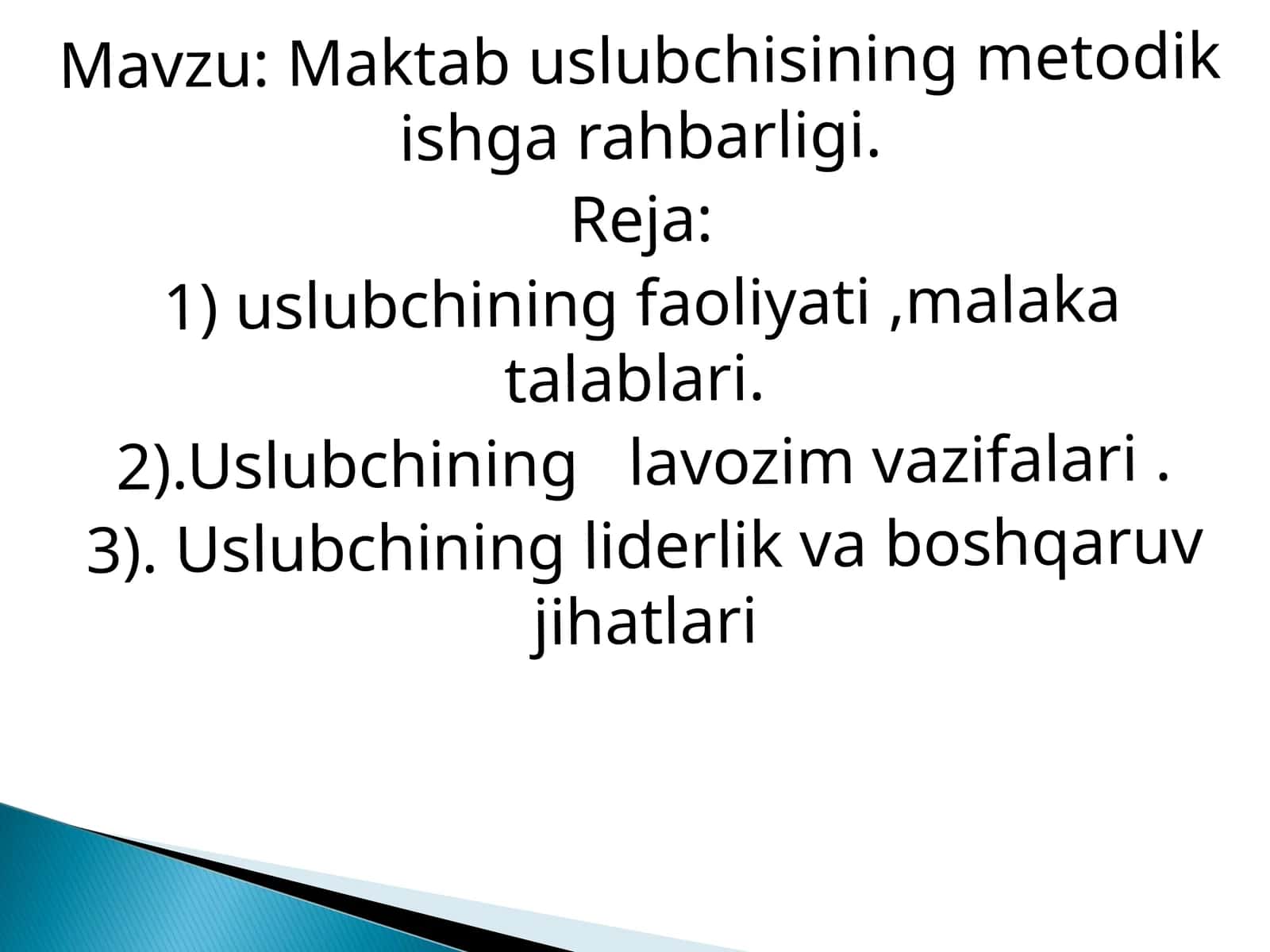 ta‘lida menejmentlik fanidan tayyorlangan mustaqil ish