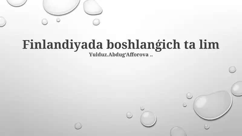 Finlyandiya o'quv dasturi