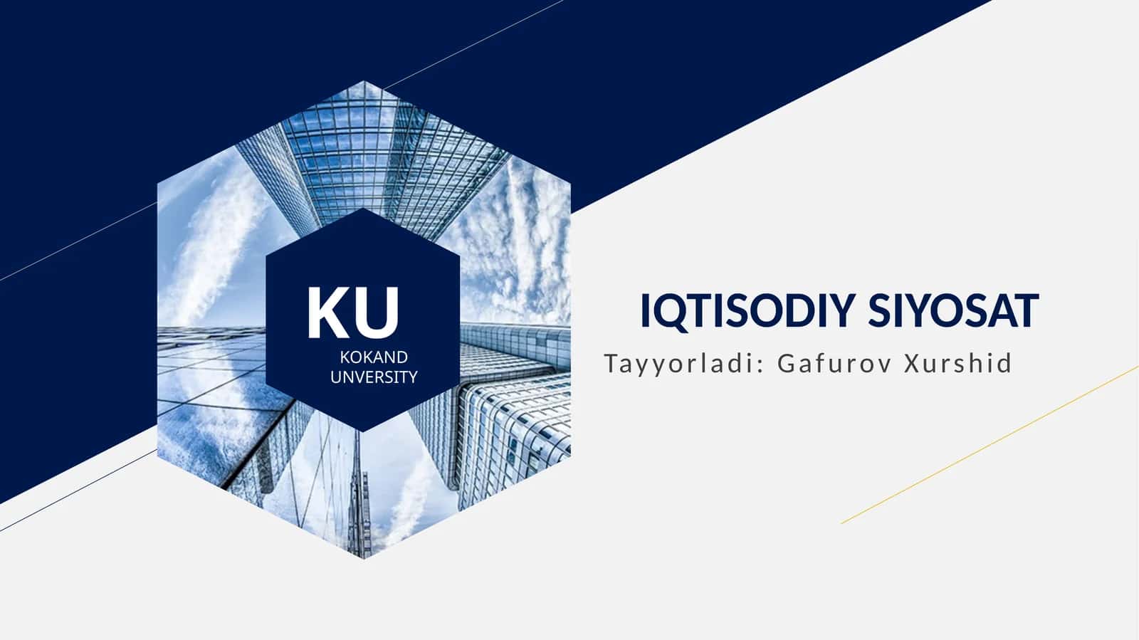 IQTISODIY SIYOSAT