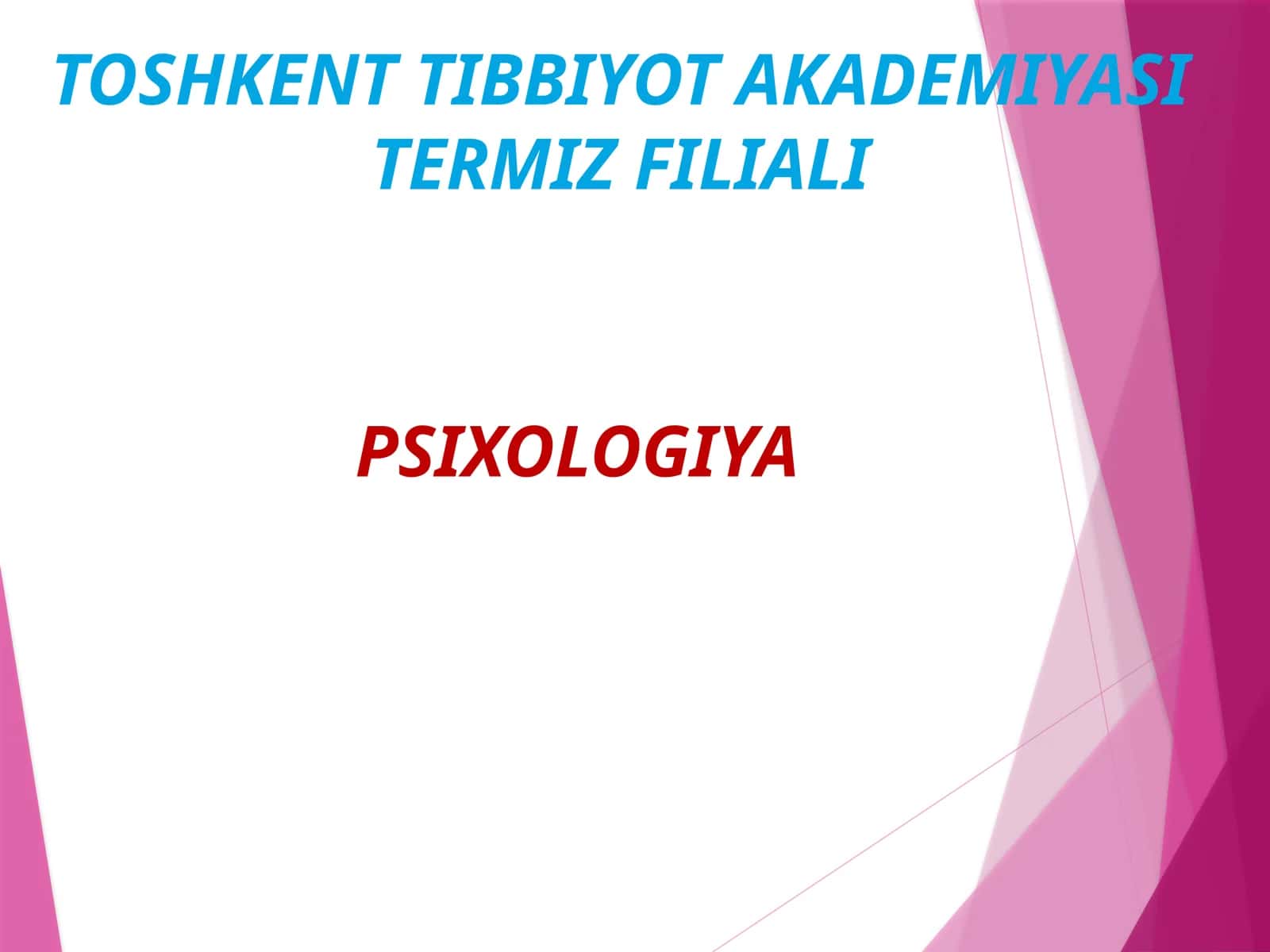Ta’lim nazariyasi va didaktikasi va Ta’lim oluvchilarga psixologik ta’sir ko‘rsatish yo‘llari
