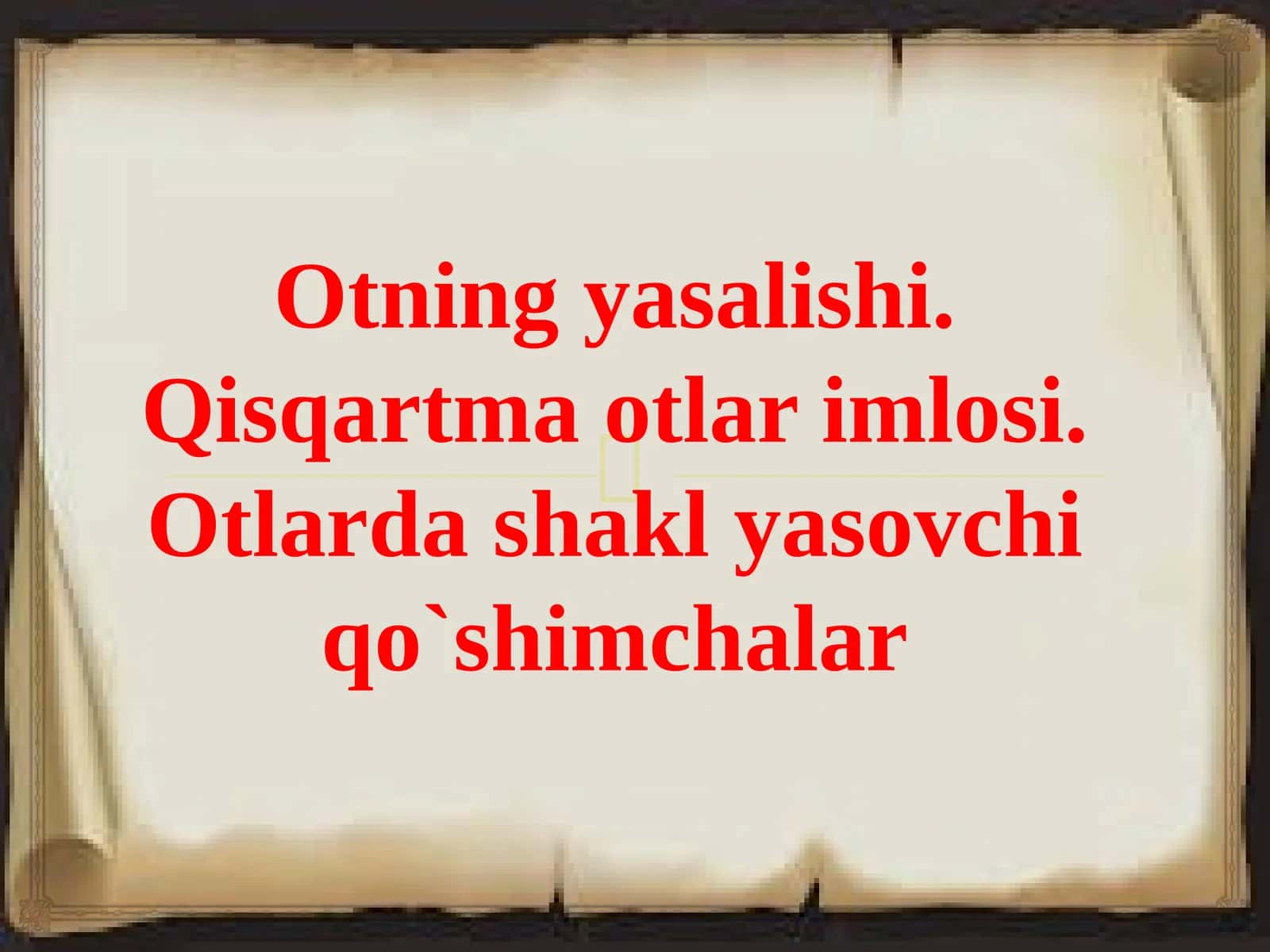Otlardashaklyasovchiqo`shimchalar