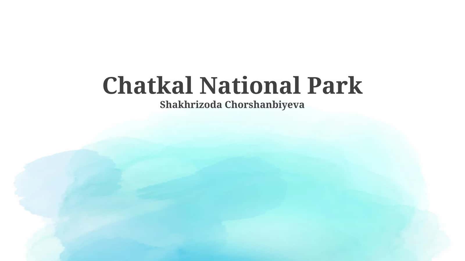 Chatkal National Park