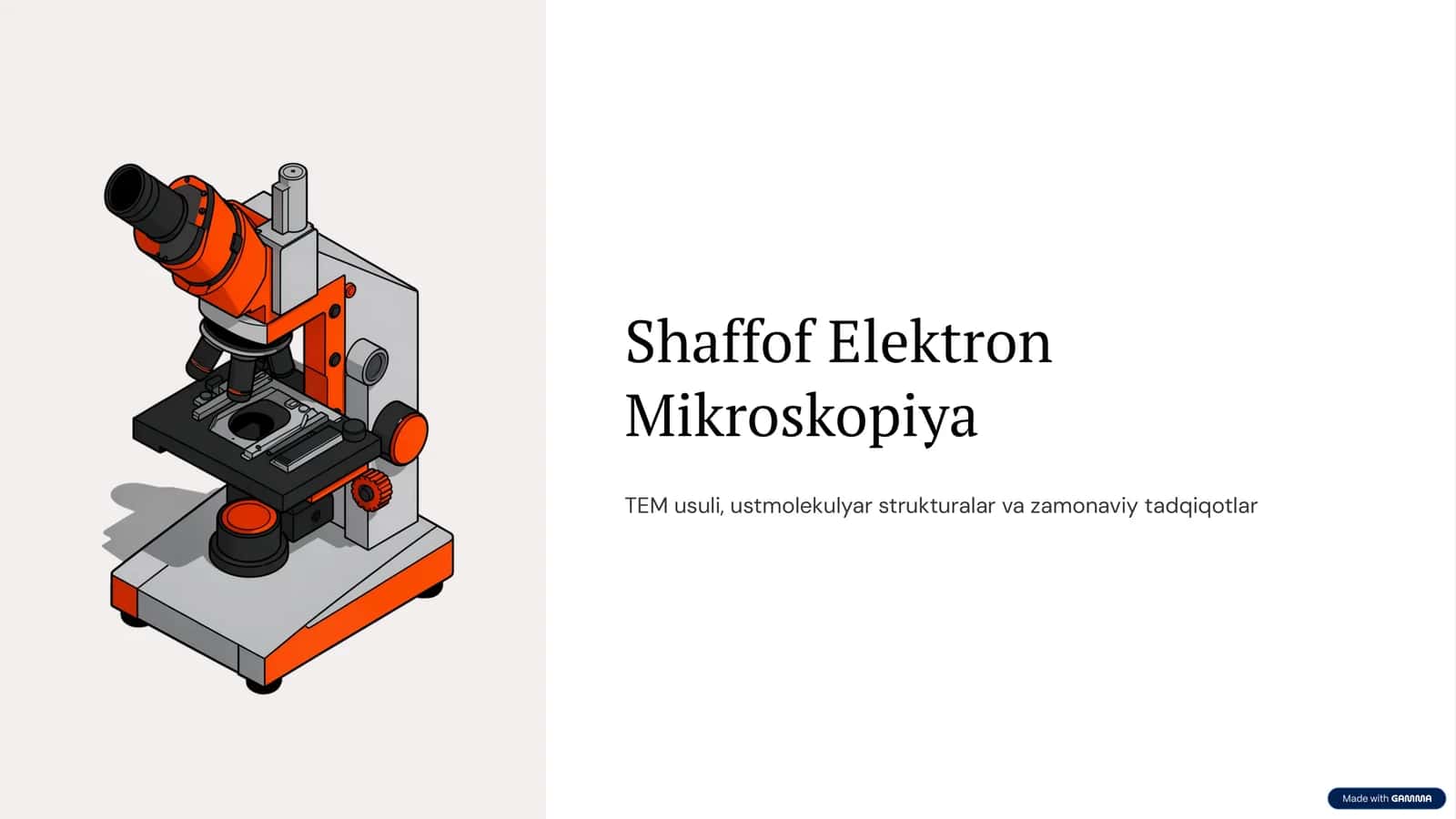 Shaffof Elektron Mikroskopiya