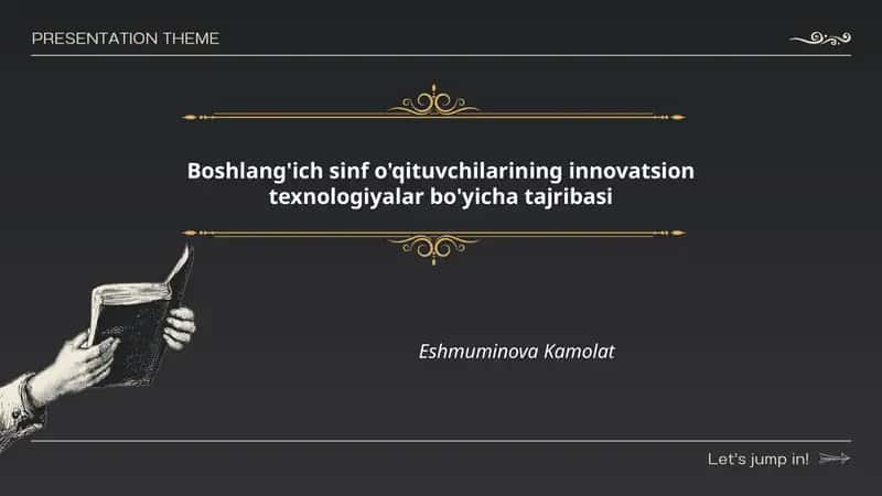 Boshlang'ich sinf o'qituvchilarining innovatsion texnologiyalar bo'yicha tajribasi