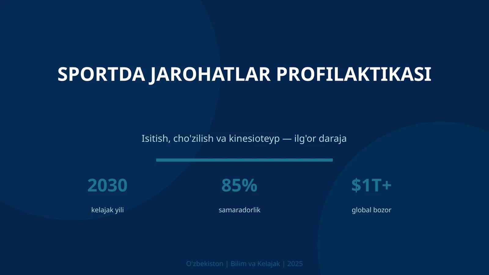 SPORTDA JAROHATLAR PROFILAKTASI