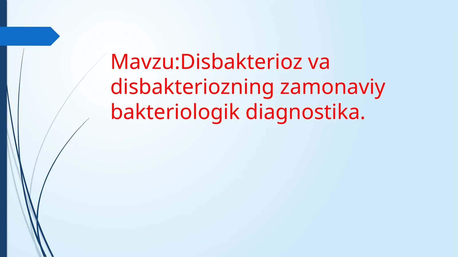 disbakterioz va uni tekshirishni yangi usullari