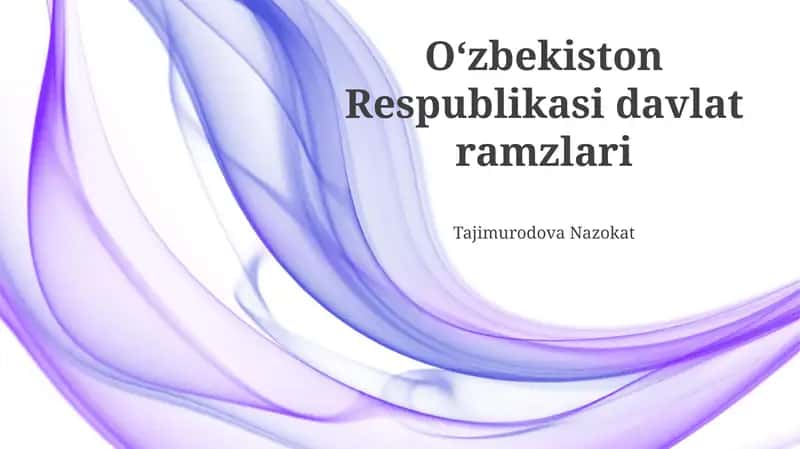 Oʻzbekiston Respublikasi davlat ramzlari