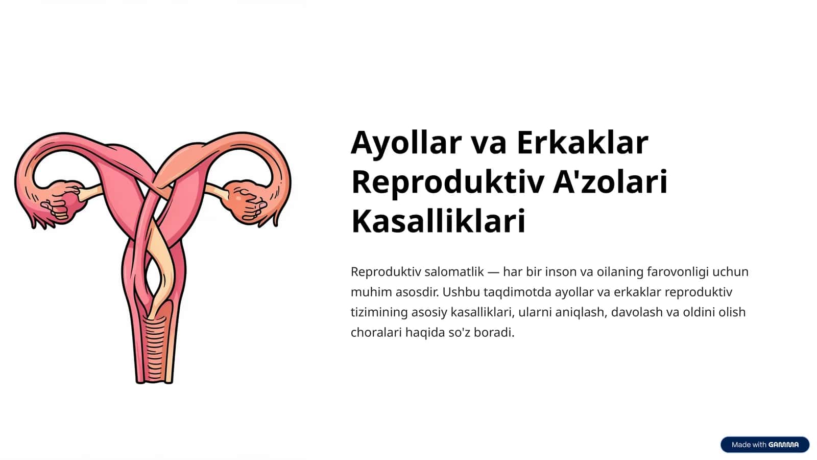 Reproduktiv A'zolari Kasalliklari
