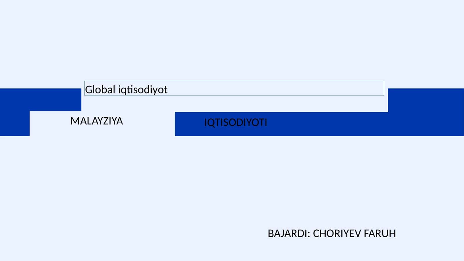 Global iqtisodiyot