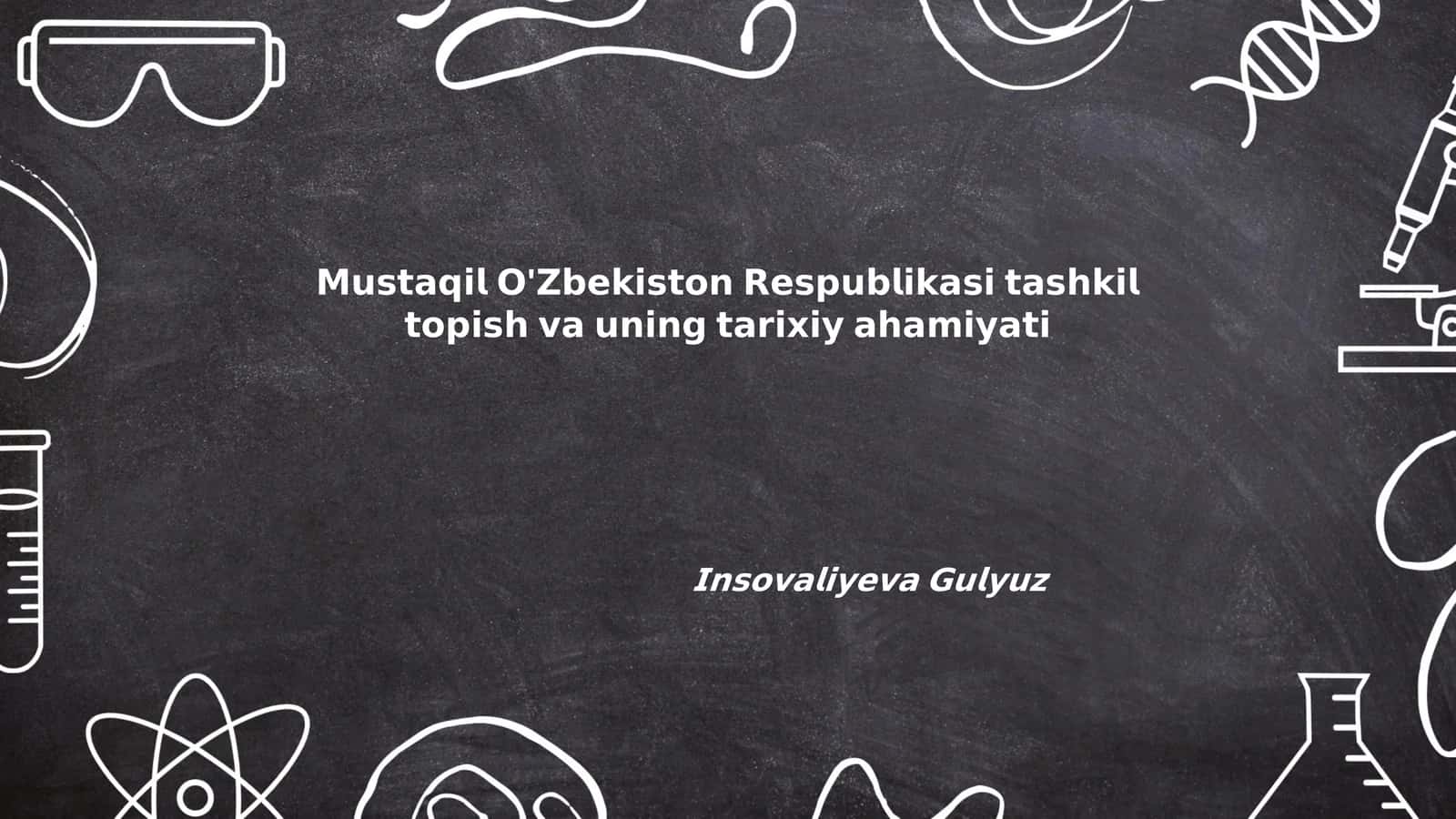 O‘zbekiston Respublikasi Mustaqillik Deklaratsiyasi