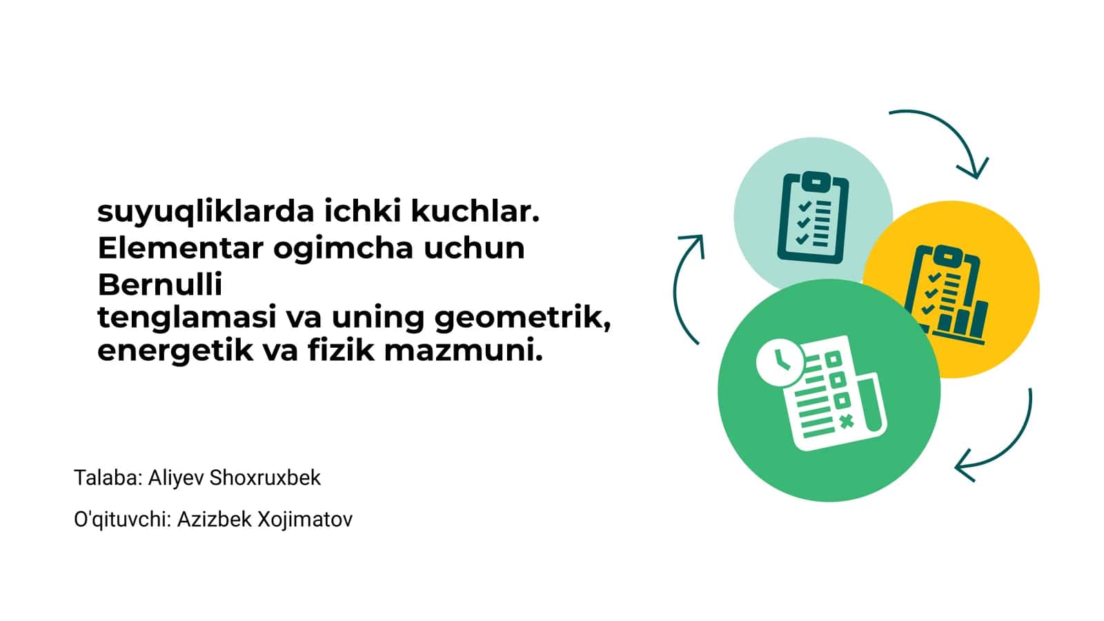 Ichki Kuchlar va Suyuqliklar