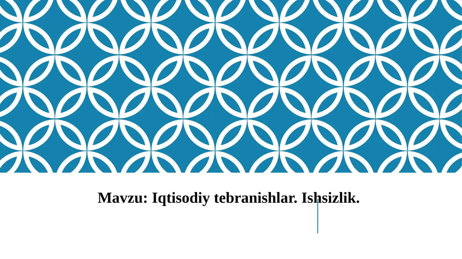 Iqtisodiy tebranishlar. Ishsizlik